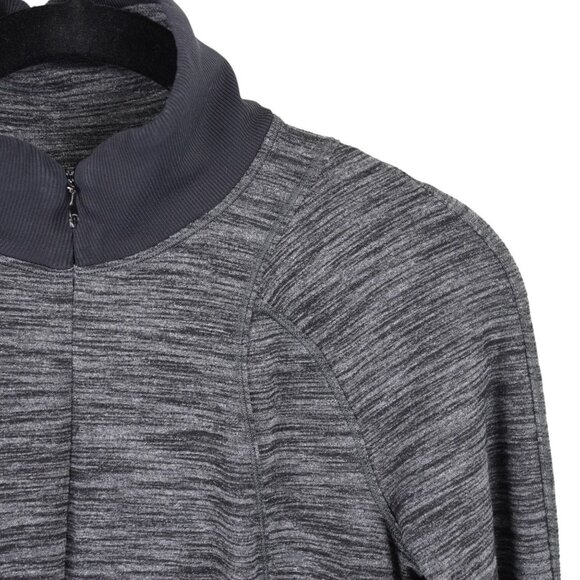 Lululemon It's Rulu 1/4 Zip Pullover Heather Gray‎ Size 4 - Picture 3 of 10